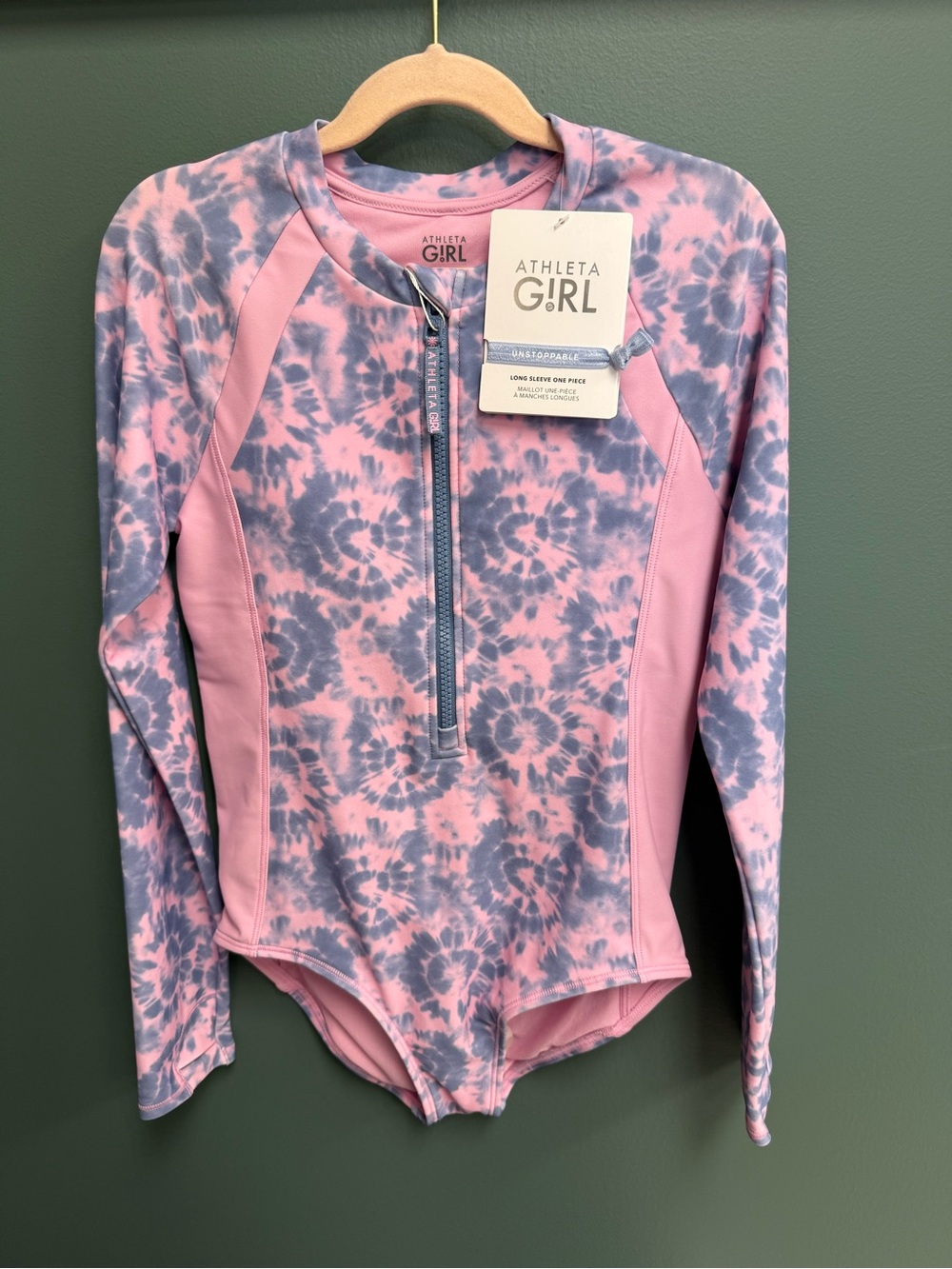 New Athleta Girl one piece Rashguard swimsuit